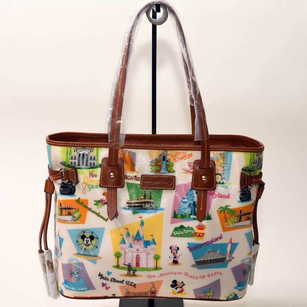 Disney Dooney & Bourke Park Icons Tote Bag Large Leather Trim New w/ Tags